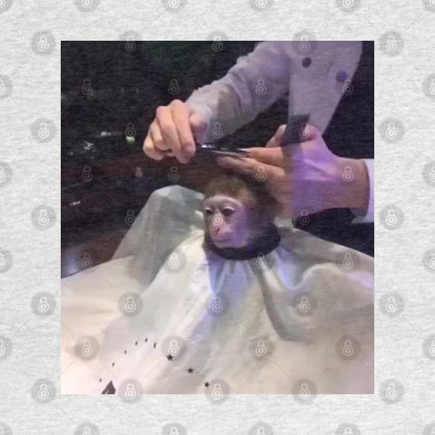 Monkey Haircut by Lukasking Tees